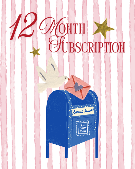 12 Months Snail Mail Subscription