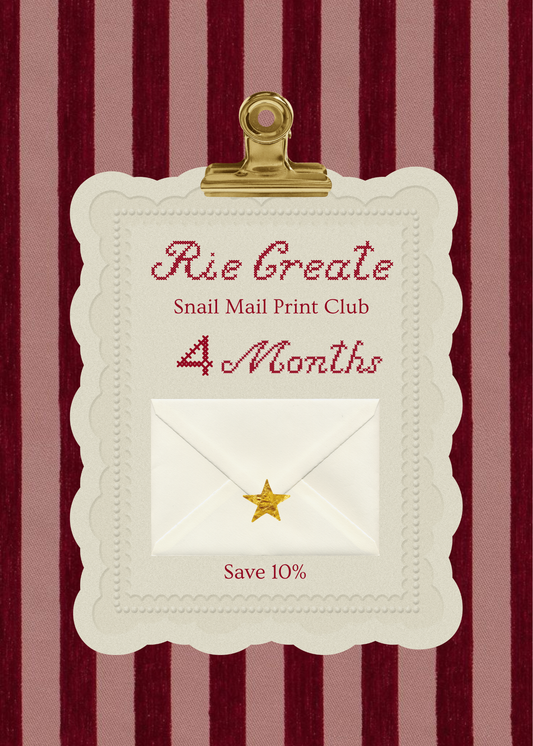 Slowdays snail mail 4 month subscription